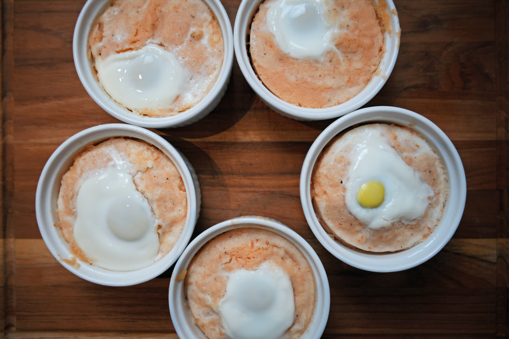 a batch of freshly made nigerian bean pudding moi moi