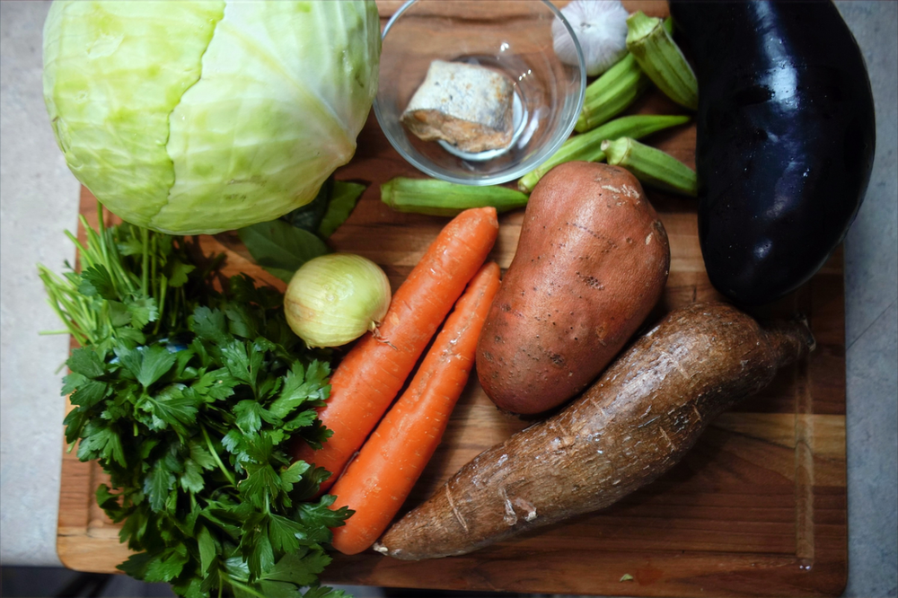 Ingredients for Thieboudienne