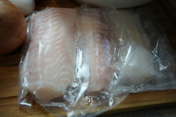 filleted cod fish