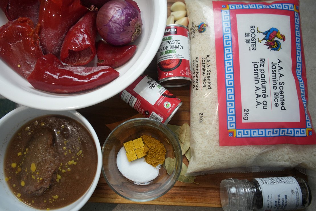 ingredients for making ghana jollof