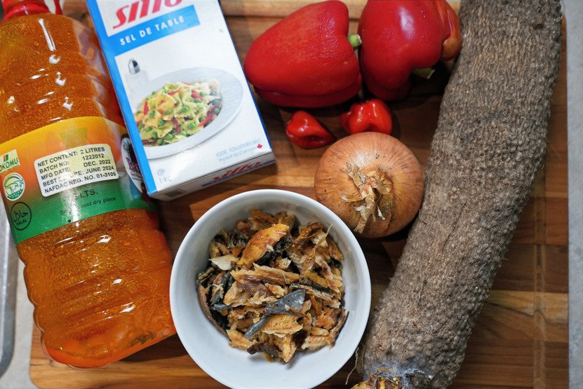 ingredients for making nigerian yam pottage