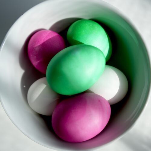 dyed eggs