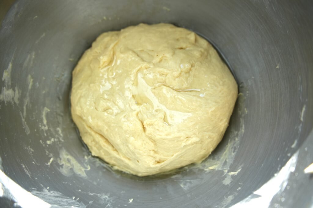 kneaded dough being left to rise