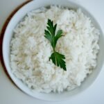 bowl of long grain white rice